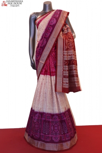 MasterWeave  & Exclusive Handloom Pure Ikat Orissa Silk Saree